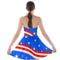 Bright American Flag Strapless Bra Top Dress View2