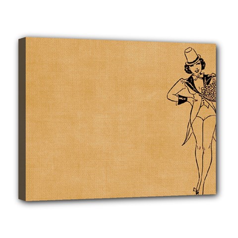 Flapper 1515869 1280 Canvas 14  X 11  (stretched) by vintage2030