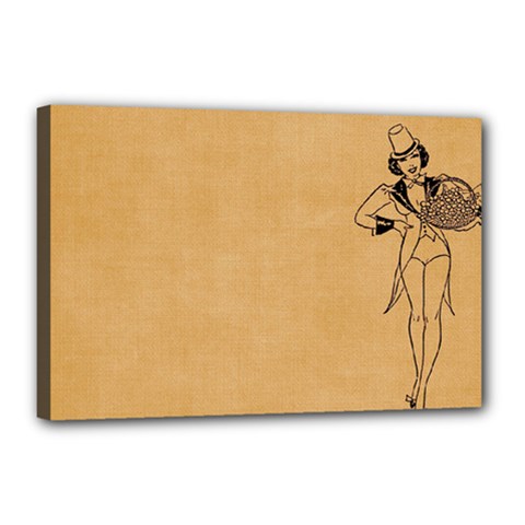 Flapper 1515869 1280 Canvas 18  X 12  (stretched) by vintage2030