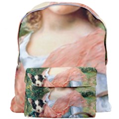 Girl With Dog Giant Full Print Backpack by vintage2030