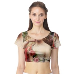 Vintage 1501576 1280 Short Sleeve Crop Top by vintage2030