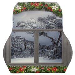 Winter 1660924 1920 Car Seat Back Cushion  by vintage2030