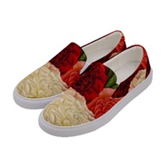 Flowers 1776584 1920 Women s Canvas Slip Ons by vintage2030