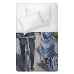 Couple On Bicycle Duvet Cover (Single Size)