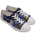 Couple On Bicycle Women s Low Top Canvas Sneakers View3