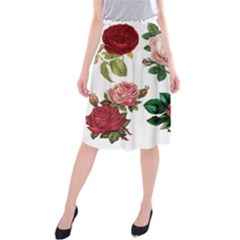 Roses 1770165 1920 Midi Beach Skirt by vintage2030