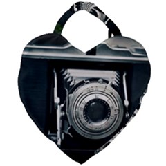 Photo Camera Giant Heart Shaped Tote by vintage2030