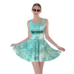 Splash Teal Skater Dress