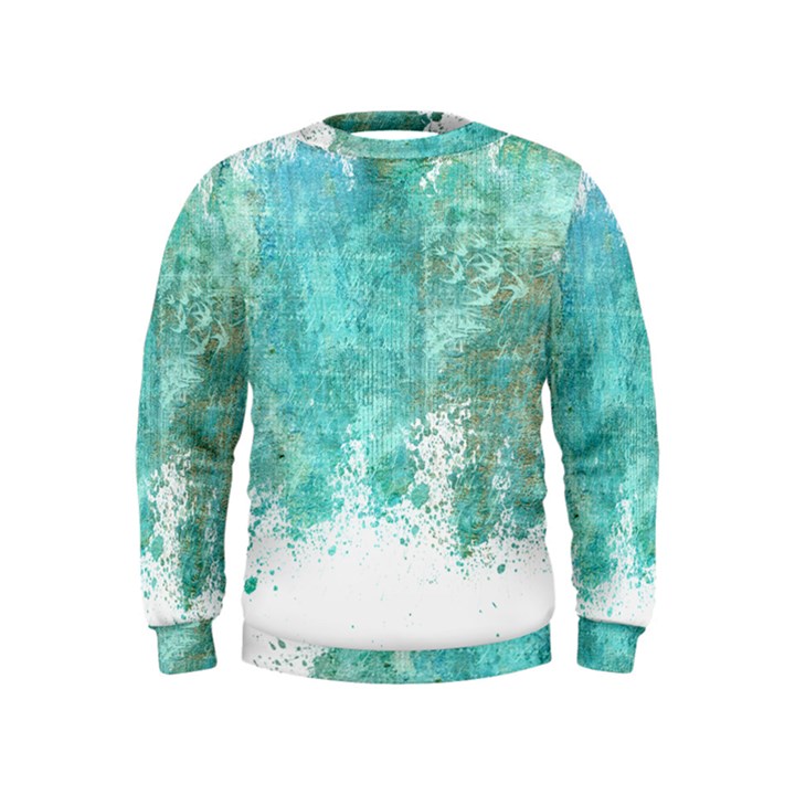 Splash Teal Kids  Sweatshirt