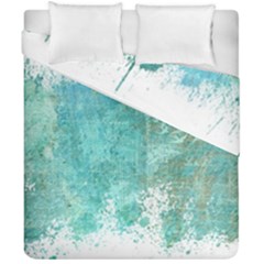 Splash Teal Duvet Cover Double Side (California King Size)