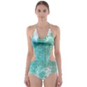 Splash Teal Cut-Out One Piece Swimsuit View1