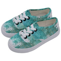 Splash Teal Kids  Classic Low Top Sneakers