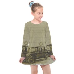 Background 1706642 1920 Kids  Long Sleeve Dress by vintage2030