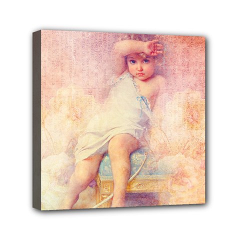 Baby In Clouds Mini Canvas 6  X 6  (stretched) by vintage2030