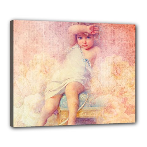 Baby In Clouds Canvas 20  x 16  (Stretched)