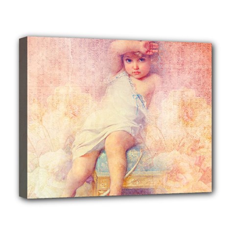 Baby In Clouds Deluxe Canvas 20  x 16  (Stretched)