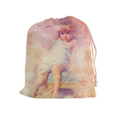 Baby In Clouds Drawstring Pouch (XL)
