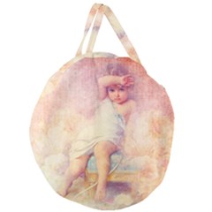 Baby In Clouds Giant Round Zipper Tote