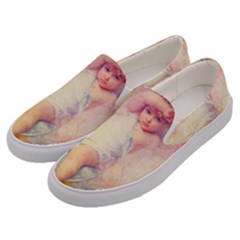 Baby In Clouds Men s Canvas Slip Ons