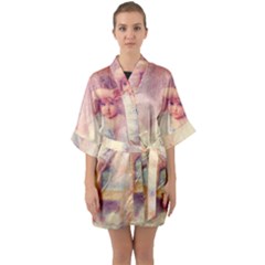 Baby In Clouds Quarter Sleeve Kimono Robe
