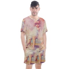 Baby In Clouds Men s Mesh Tee and Shorts Set