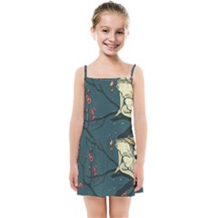Girl And Flowers Kids Summer Sun Dress by vintage2030