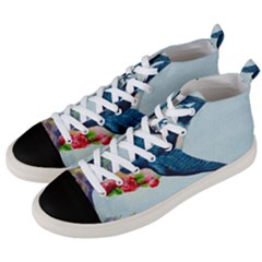 Blue Bird Men s Mid-top Canvas Sneakers by vintage2030