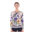 Lowers Pansy Women s Long Sleeve Tee View1