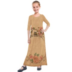Background 1365750 1920 Kids  Quarter Sleeve Maxi Dress