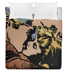 Kiss Kiss Duvet Cover Double Side (queen Size) by vintage2030