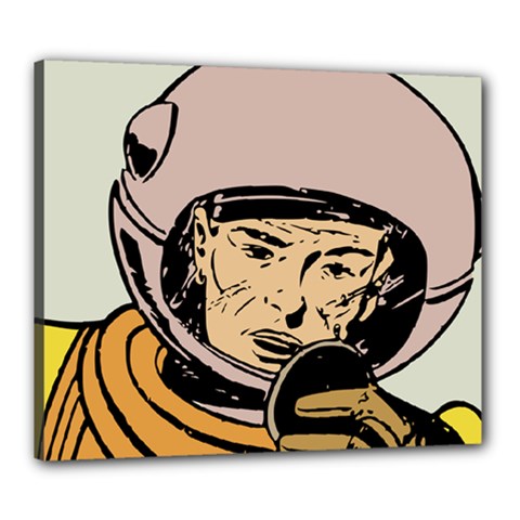 Astronaut Retro Canvas 24  X 20  (stretched) by vintage2030