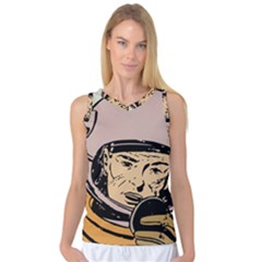 Astronaut Retro Women s Basketball Tank Top