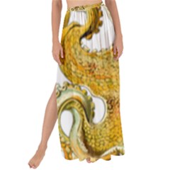 Gold Octopus Maxi Chiffon Tie-up Sarong by vintage2030