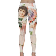 Girl 1731727 1920 Classic Yoga Leggings by vintage2030