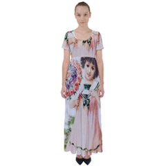 Girl 1731727 1920 High Waist Short Sleeve Maxi Dress by vintage2030