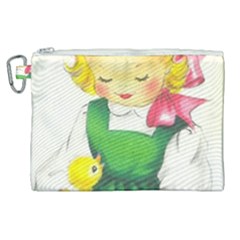 Girl 1731722 1920 Canvas Cosmetic Bag (xl) by vintage2030