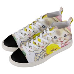 Rabbits 1731749 1920 Men s Mid-top Canvas Sneakers by vintage2030