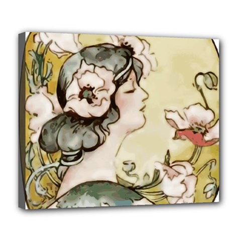 Lady 1650603 1920 Deluxe Canvas 24  X 20  (stretched) by vintage2030