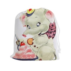 Elephant 1650653 1920 Drawstring Pouch (xxl) by vintage2030