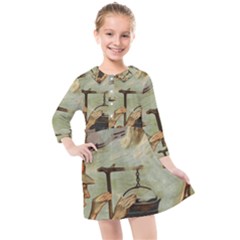 Witch 1461958 1920 Kids  Quarter Sleeve Shirt Dress by vintage2030