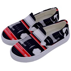 Compact Cassette Kids  Canvas Slip Ons