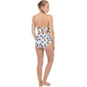 Pointing finger pattern Scallop Top Cut Out Swimsuit View2