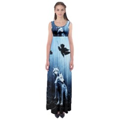 Wolfs Empire Waist Maxi Dress by Valentinaart