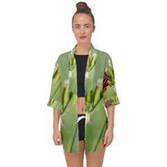 One More Bottle Does Not Hurt Open Front Chiffon Kimono by FunnyCow