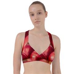 Three Red Apples Sweetheart Sports Bra by FunnyCow