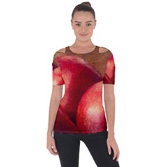 Three Red Apples Short Sleeve Top by FunnyCow