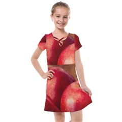 Three Red Apples Kids  Cross Web Dress by FunnyCow