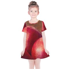 Three Red Apples Kids  Simple Cotton Dress by FunnyCow