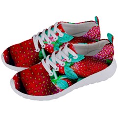 Red Strawberries Men s Lightweight Sports Shoes by FunnyCow