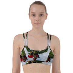 Red Raspberries In A Teacup Line Them Up Sports Bra by FunnyCow